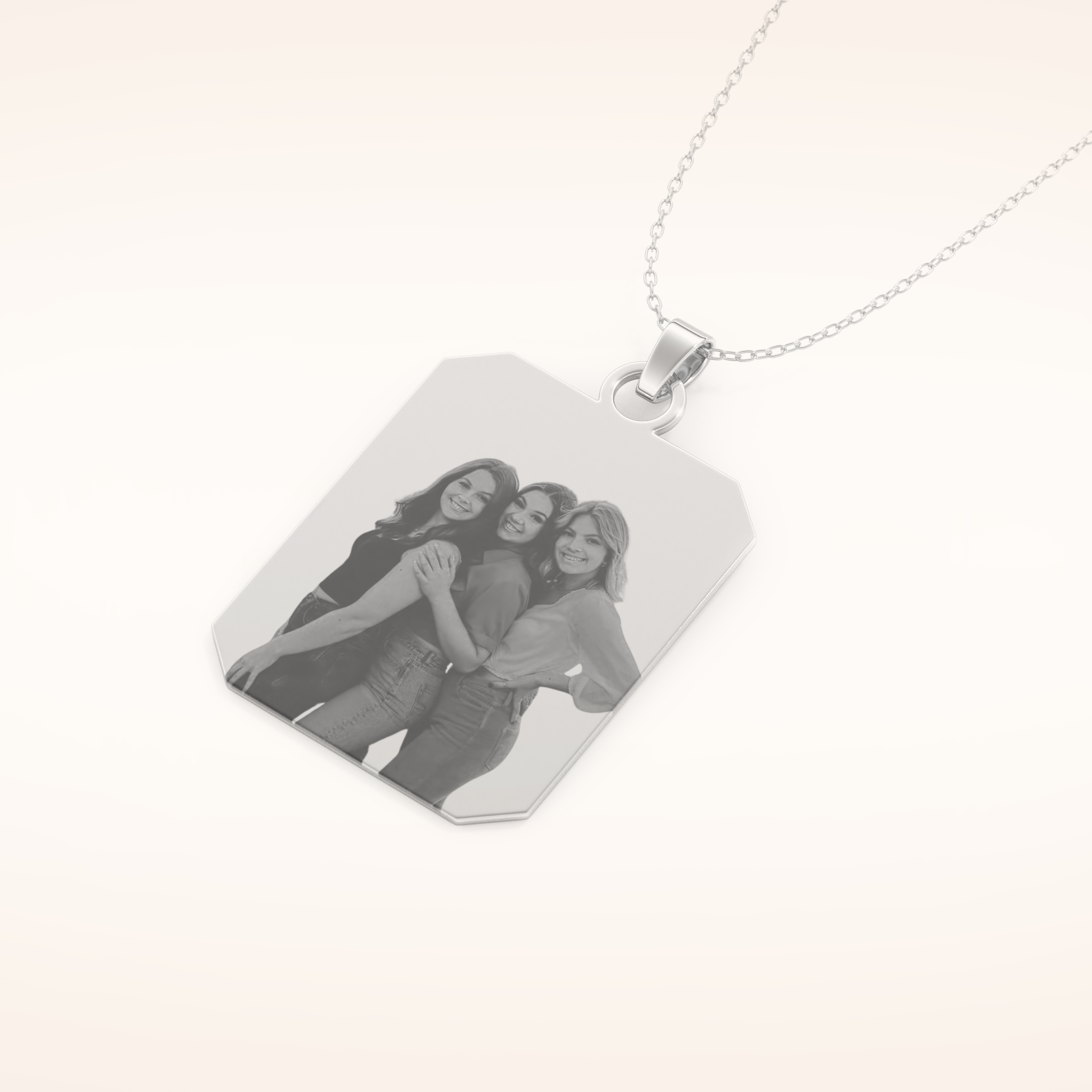 Custom Photo Engraved Pendant Necklace – Crafted with Meaning 5
