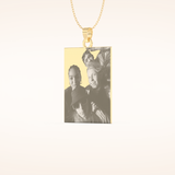 Custom Photo Engraved Pendant Necklace – Crafted with Meaning 7