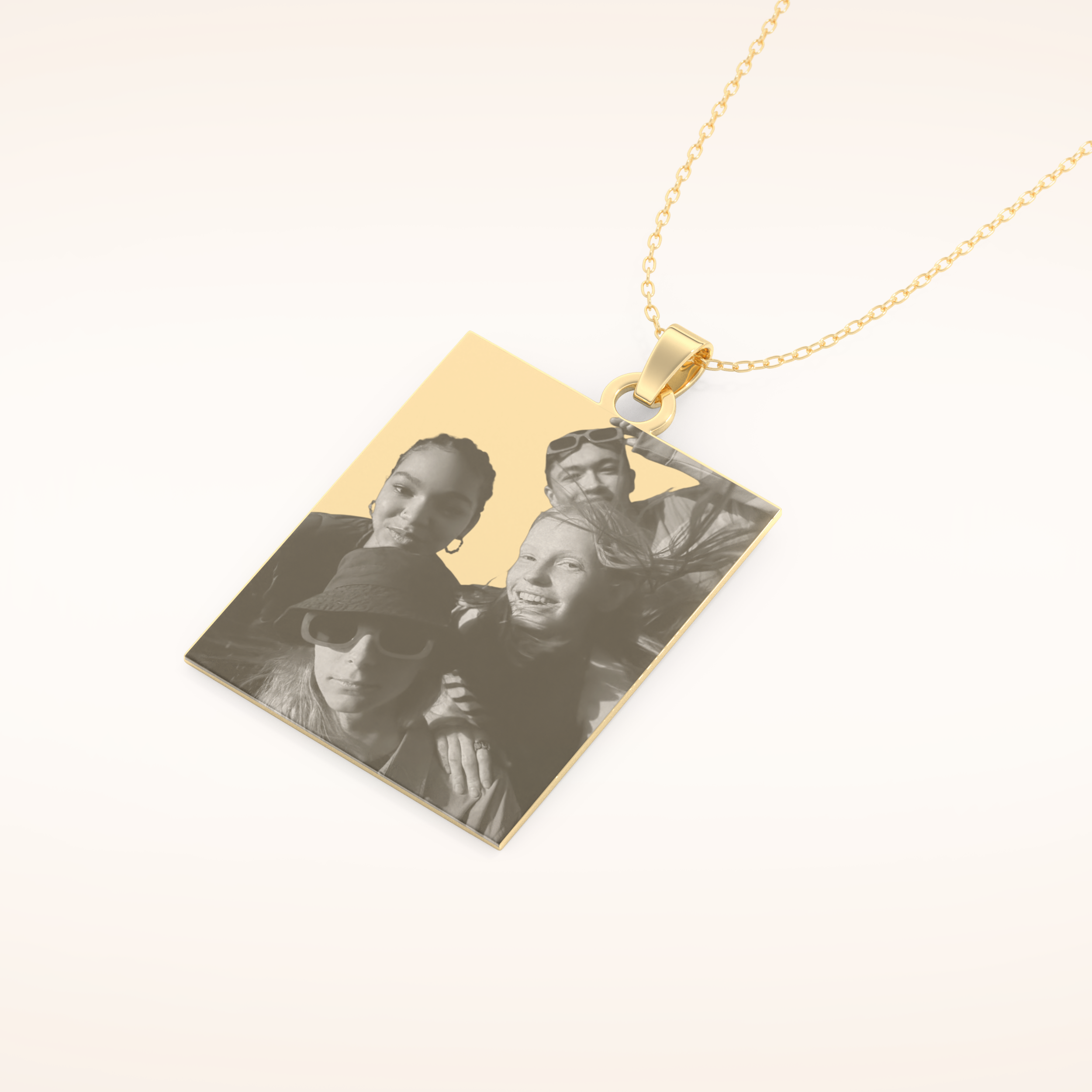 Custom Photo Engraved Pendant Necklace – Crafted with Meaning 10