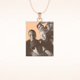 Custom Photo Engraved Pendant Necklace – Crafted with Meaning 11