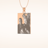 Custom Photo Engraved Pendant Necklace – Crafted with Meaning 12