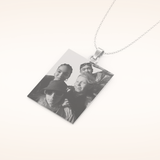 Custom Photo Engraved Pendant Necklace – Crafted with Meaning 5