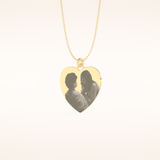 Custom Photo Engraved Heart Shaped Pendant Necklace – Crafted with Meaning 7