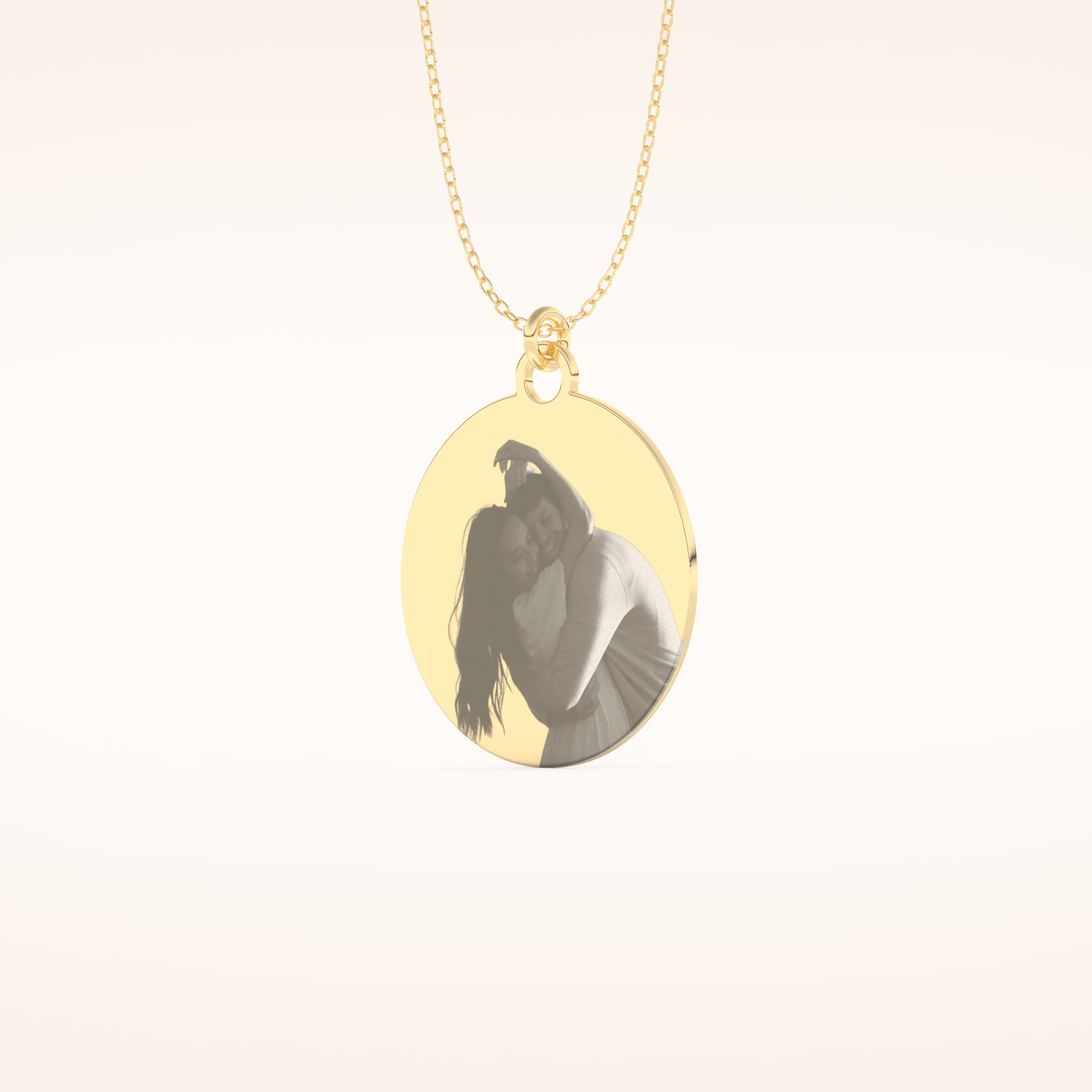 Custom Photo Engraved Pendant Necklace – Crafted with Meaning 7