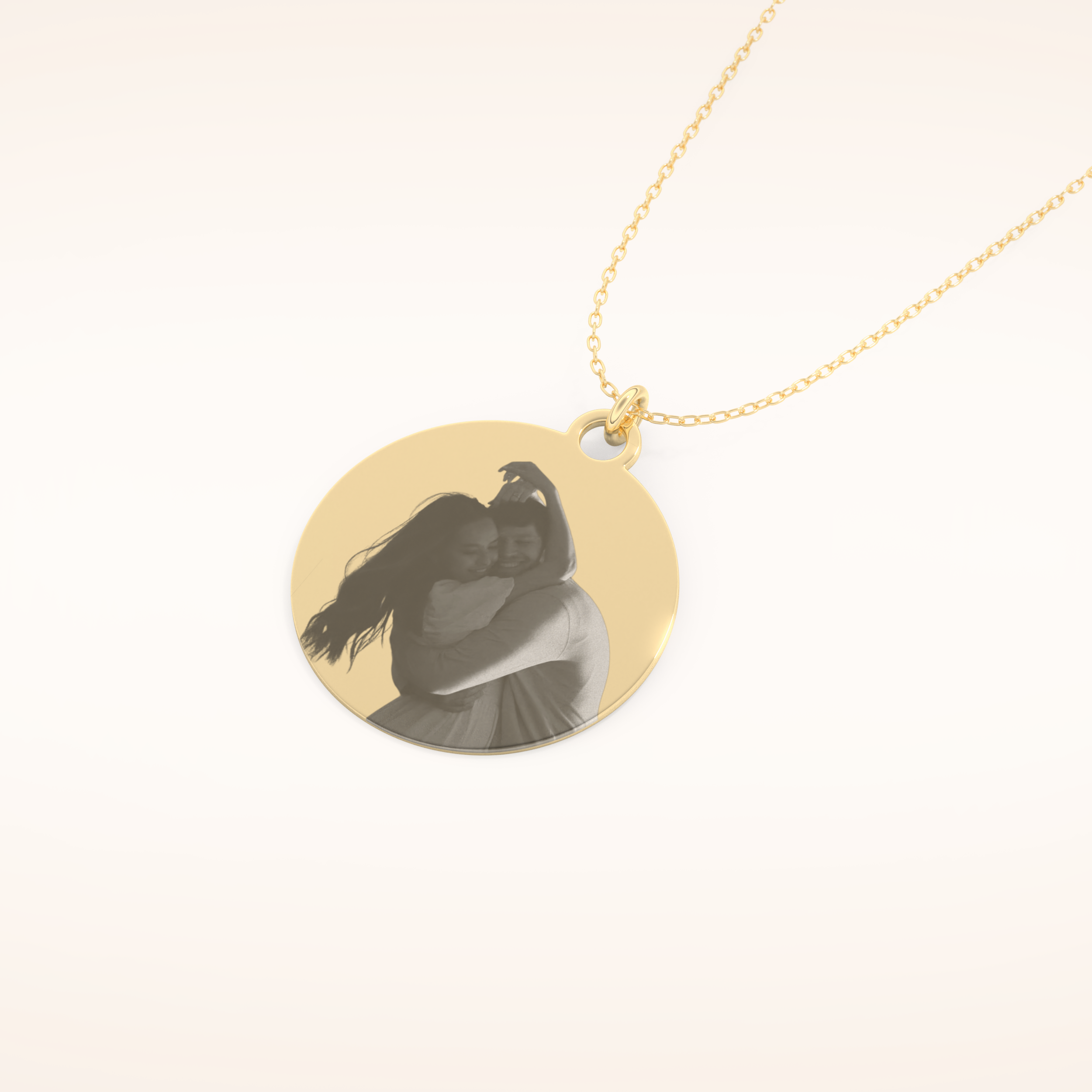 Custom Photo Engraved Pendant Necklace – Crafted with Meaning 10