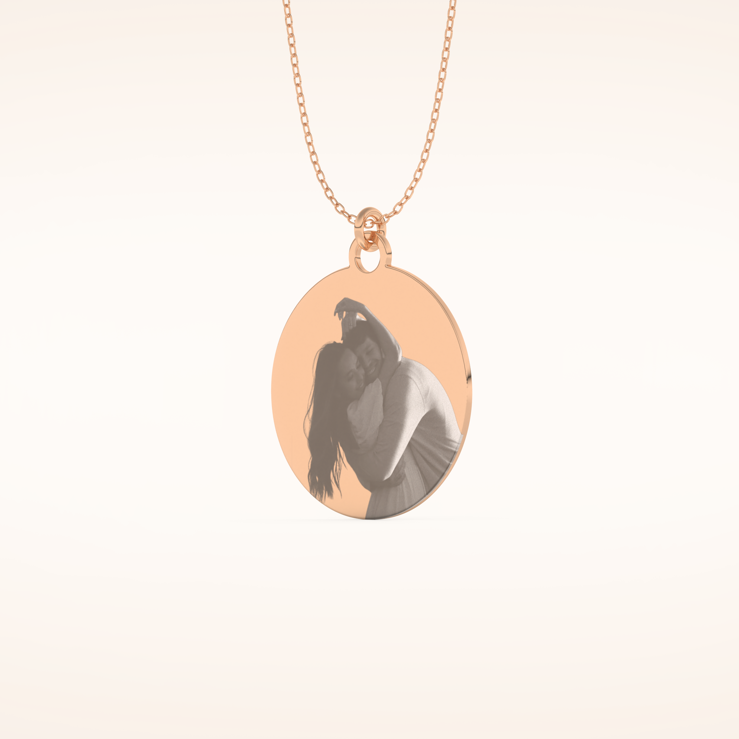 Custom Photo Engraved Pendant Necklace – Crafted with Meaning 12