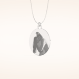 Custom Photo Engraved Pendant Necklace – Crafted with Meaning 2