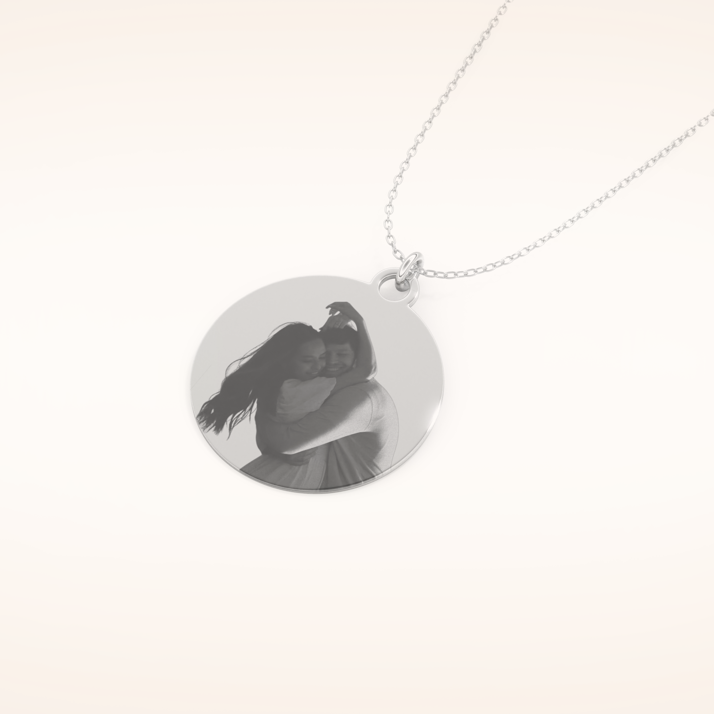 Custom Photo Engraved Pendant Necklace – Crafted with Meaning 5