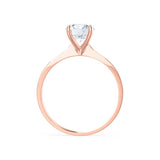 Round Solitaire Lab Grown Diamond Engagement Ring