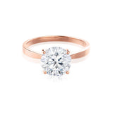 Round Solitaire Lab Grown Diamond Engagement Ring