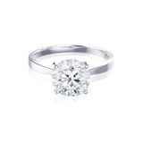 Round Solitaire Lab Grown Diamond Engagement Ring