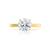 Round Solitaire Lab Grown Diamond Engagement Ring