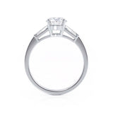 Round Three Stone Lab Grown Diamond Engagement Ring