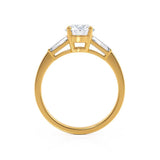 Round Three Stone Lab Grown Diamond Engagement Ring