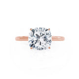 Cushion Solitaire Lab Grown Diamond Engagement Ring
