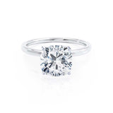 Cushion Solitaire Lab Grown Diamond Engagement Ring