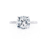 Cushion Solitaire Lab Grown Diamond Engagement Ring