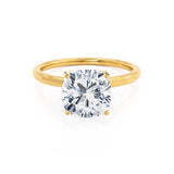 Cushion Solitaire Lab Grown Diamond Engagement Ring