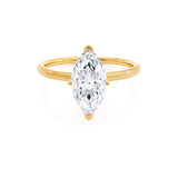 Marquise Solitaire Lab Grown Diamond Engagement Ring