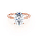 Oval Solitaire Lab Grown Diamond Engagement Ring
