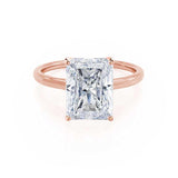 Radiant Solitaire Lab Grown Diamond Engagement Ring