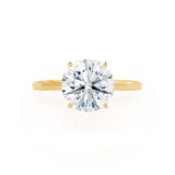 Round Solitaire Lab Grown Diamond Engagement Ring