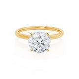 Round Solitaire Lab Grown Diamond Engagement Ring