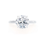 Round Solitaire Lab Grown Diamond Engagement Ring