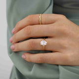 Oval Solitaire Lab Grown Diamond Engagement Ring