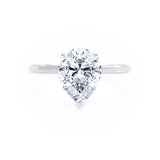 Pear Solitaire Lab Grown Diamond Engagement Ring