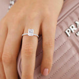 Radiant Pave Lab Grown Diamond Engagement Ring