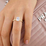 Radiant Pave Lab Grown Diamond Engagement Ring