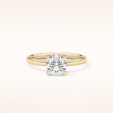 1.03 CT Round Shaped Solitaire Moissanite Engagement Ring