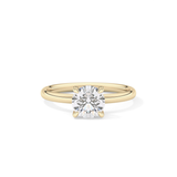 Round Solitaire Lab Grown Diamond Engagement Ring