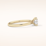 1.03 CT Round Shaped Solitaire Moissanite Engagement Ring