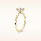 1.03 CT Round Shaped Solitaire Moissanite Engagement Ring