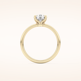 1.03 CT Round Shaped Solitaire Moissanite Engagement Ring