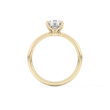 Round Solitaire Lab Grown Diamond Engagement Ring
