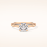 1.03 CT Round Shaped Solitaire Moissanite Engagement Ring