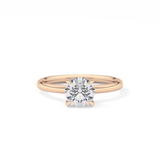 Round Solitaire Lab Grown Diamond Engagement Ring