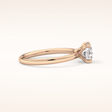 1.03 CT Round Shaped Solitaire Moissanite Engagement Ring
