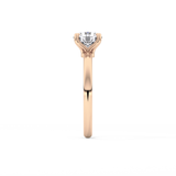 Round Solitaire Lab Grown Diamond Engagement Ring