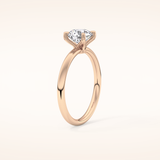 1.03 CT Round Shaped Solitaire Moissanite Engagement Ring