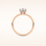 1.03 CT Round Shaped Solitaire Moissanite Engagement Ring