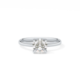 Round Solitaire Lab Grown Diamond Engagement Ring