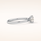 1.03 CT Round Shaped Solitaire Moissanite Engagement Ring