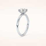 1.03 CT Round Shaped Solitaire Moissanite Engagement Ring