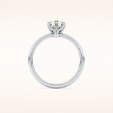 1.03 CT Round Shaped Solitaire Moissanite Engagement Ring
