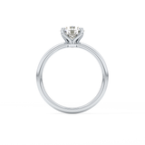 Round Solitaire Lab Grown Diamond Engagement Ring