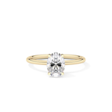 Oval Solitaire Lab Grown Diamond Engagement Ring